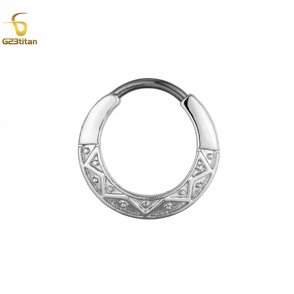 Belles anneaux de nez pour hommes et femmes, 16G, barre de perçage en titane, cerceau de nez en cuiv