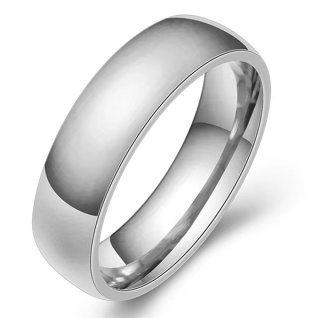 Bague de fiançailles en acier inoxydable pour hommes et femmes, bijoux à la mode, gravure de nom et 