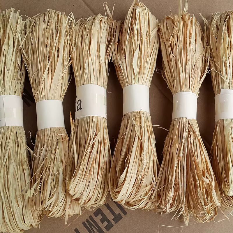 Corde de paille en raphia naturel pour bricolage, artisanat, invitation de mariage, emballage cadeau