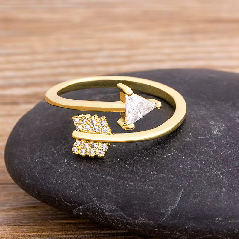 Nidin – bague de fiançailles ajustable en cristal arc-en-ciel pour femmes, nouvelle collection de bi