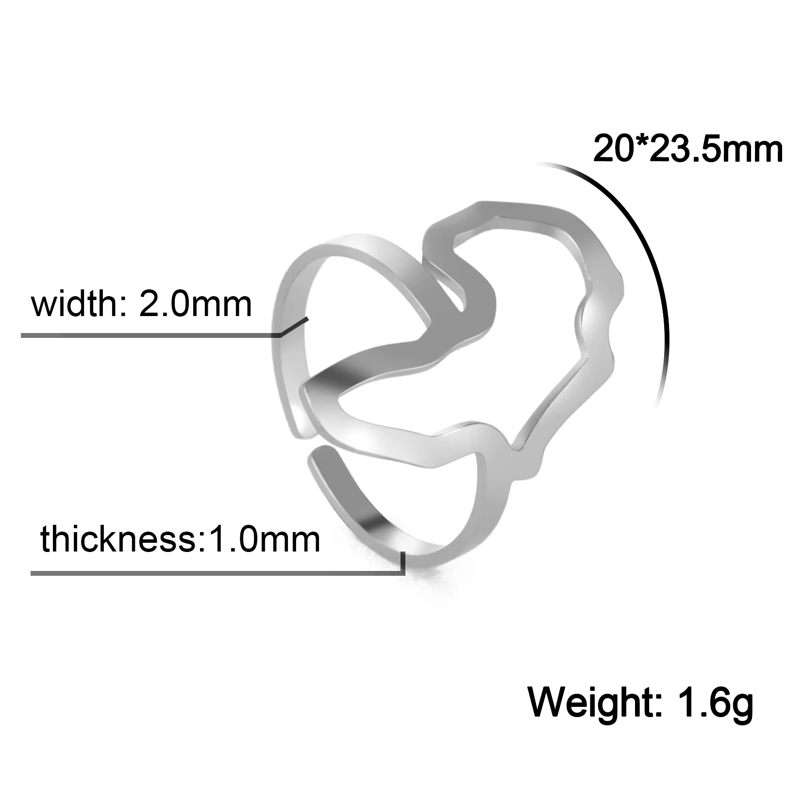 My Shape Bague carte africaine pour hommes et femmes, argent, or, document, acier inoxydable, Afriqu