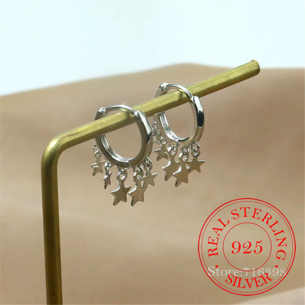 Boucles d'oreilles à pompon en argent Sterling 925 pour femmes, bijoux de mariage féminins