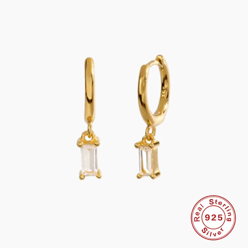 BOAKO cristal français 925 bijoux en argent Sterling boucles d'oreilles pendantes Piercing boucles d