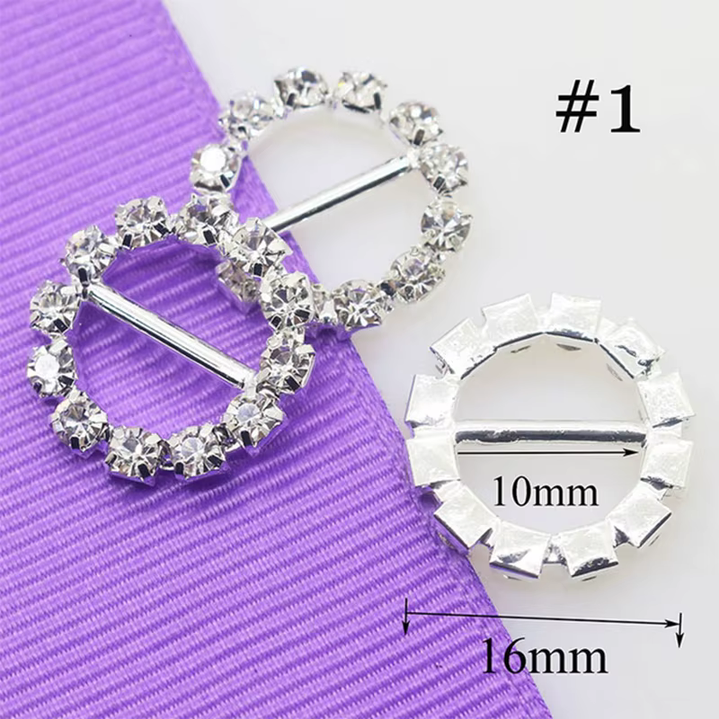 Haute qualité! Lot de 10 boucles en strass variées pour décorations d'invitations de mariage, access