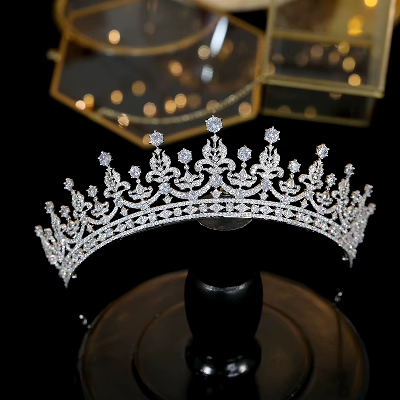 Diadèmes de mariée de style couronnes classiques, diadèmes de reine de luxe, coiffure de cheveux de 