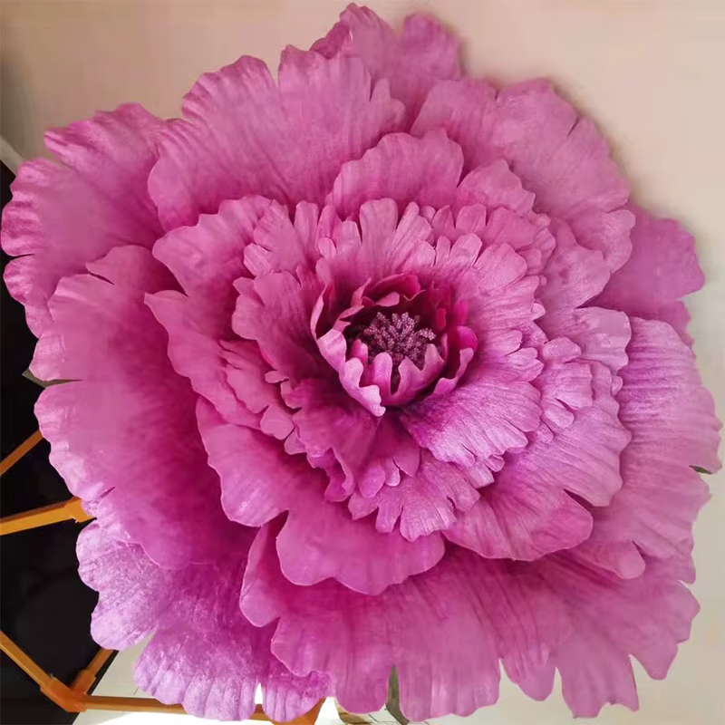 Grande tête de pivoine artificielle en velours pour décoration de mariage décoration murale de fond 