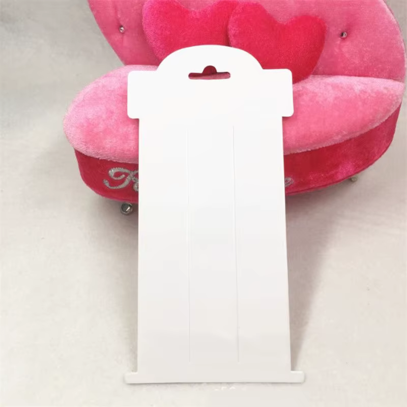 20 pièces 16x8cm pince à cheveux arc carton affichage carte étiquettes carton pour petites entrepris