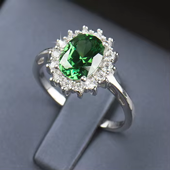 Bague en argent regardé 925 pour femme, bague de fiançailles, cadeau de mariage, marque de bijoux, m