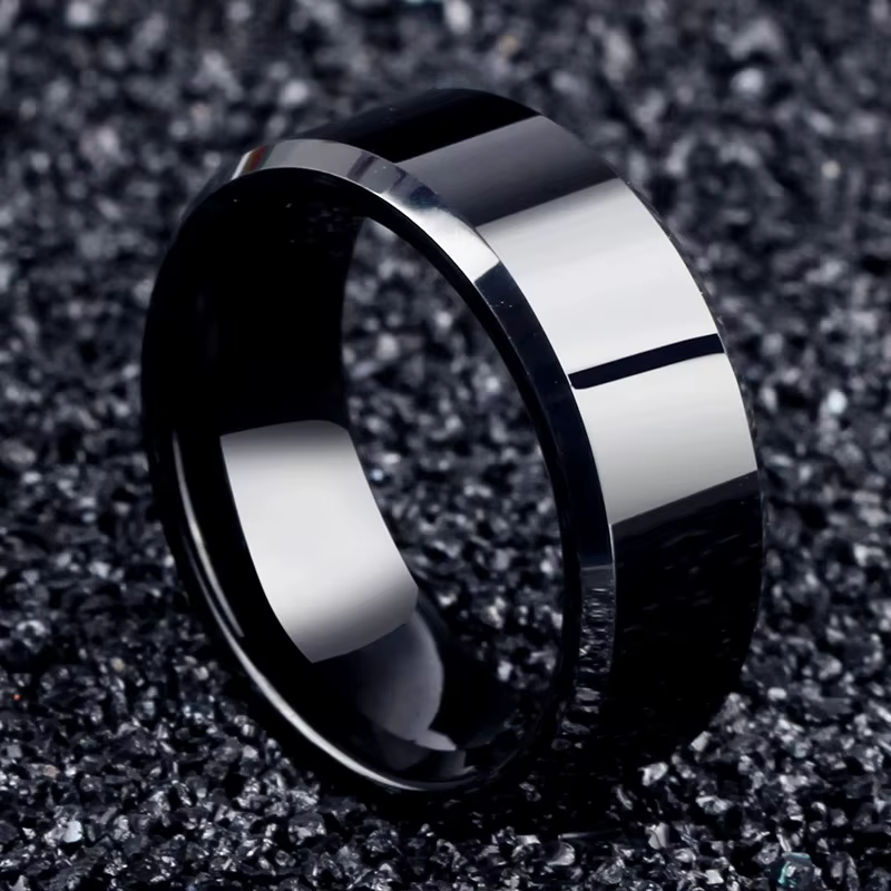 Bijoux à breloques élégants, bagues en acier inoxydable pour femmes et hommes, cadeau d'anniversaire