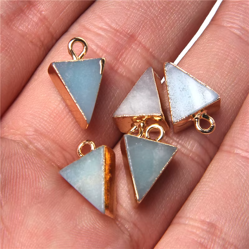 Collier en pierre d'amazonite naturelle, pendentif, accessoires, bijoux à la mode, nouveau Style, co
