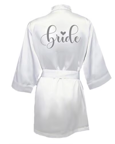 Nouvelle robe de demoiselle d'honneur de mariée avec lettres noires blanches mère soeur de la mariée
