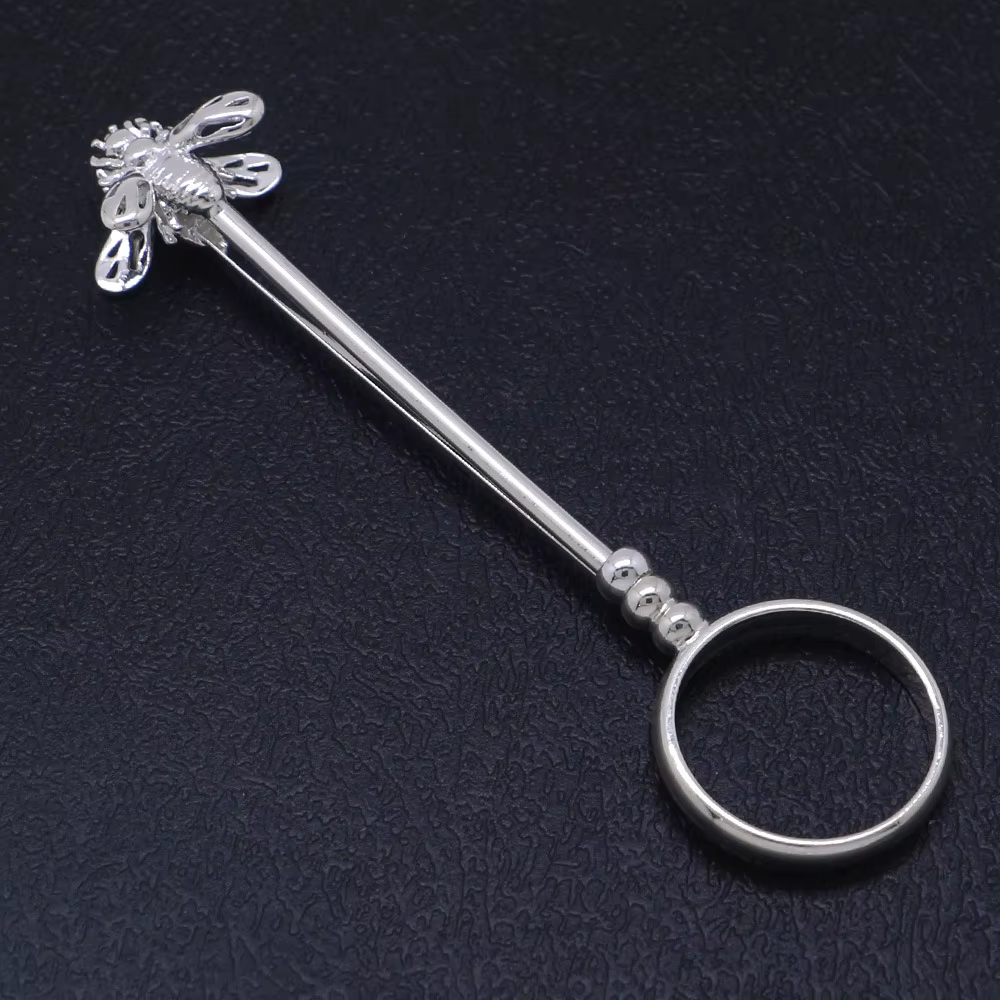 Porte-doigt Vintage pour fumer des Cigarettes, support à anneaux, Clip en métal Rose doré, 16/17mm, 
