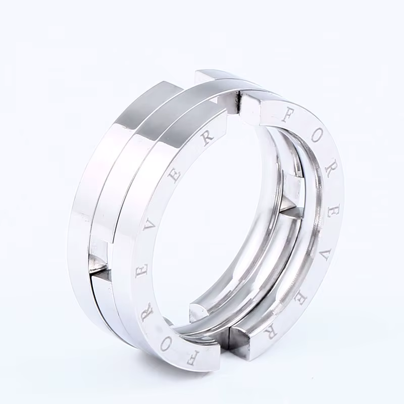 Bague de poisson baiser à déformation Unique pour hommes, en acier inoxydable gravé, anneaux pour to