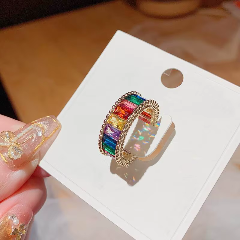 Bague ouverte réglable pour femme, bijoux délicats Etrendy, nouvelle mode de créateur, document mixt