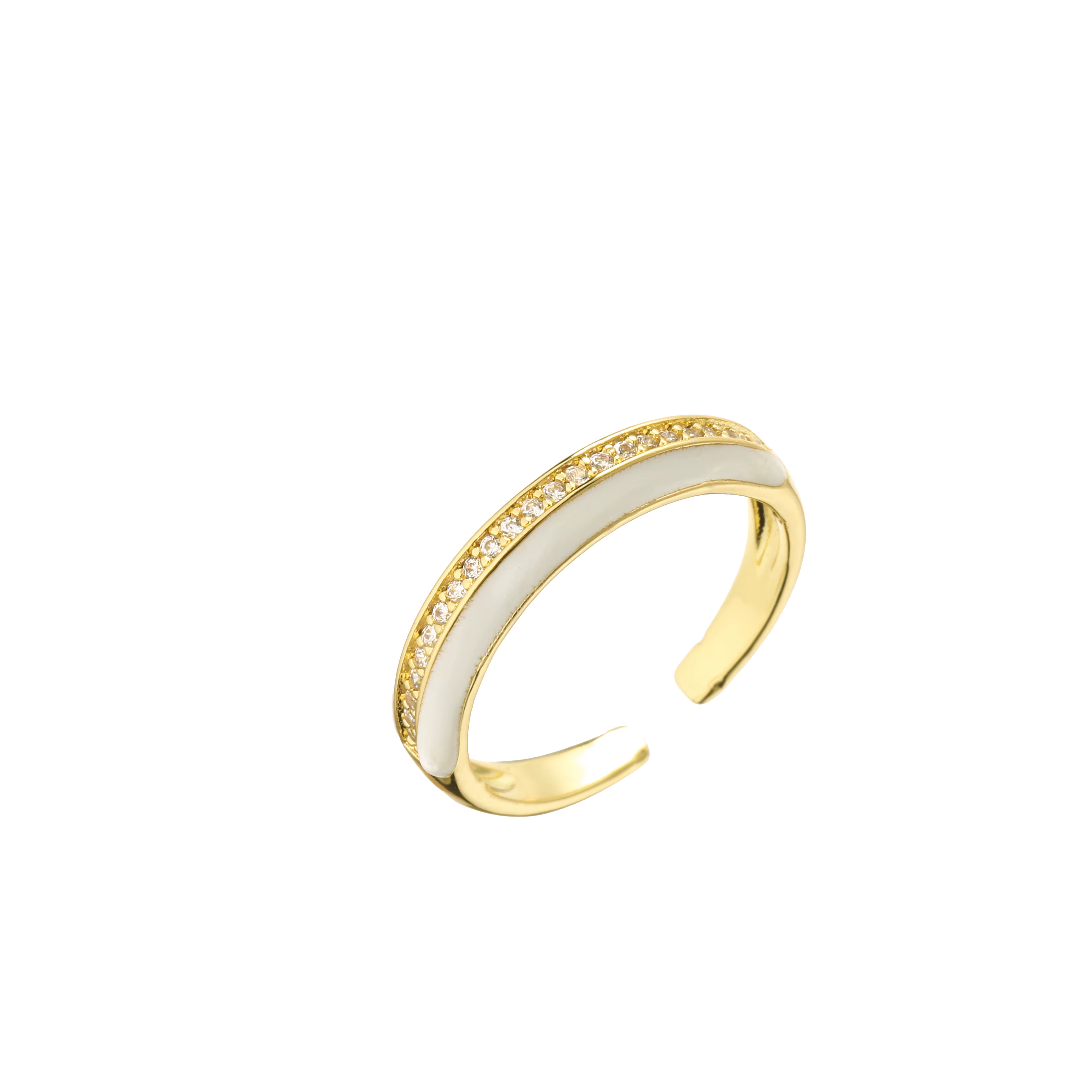 Bague mignonne en laiton plaqué or 18 carats pour femmes, bijoux arc-en-ciel multicolores, accessoir