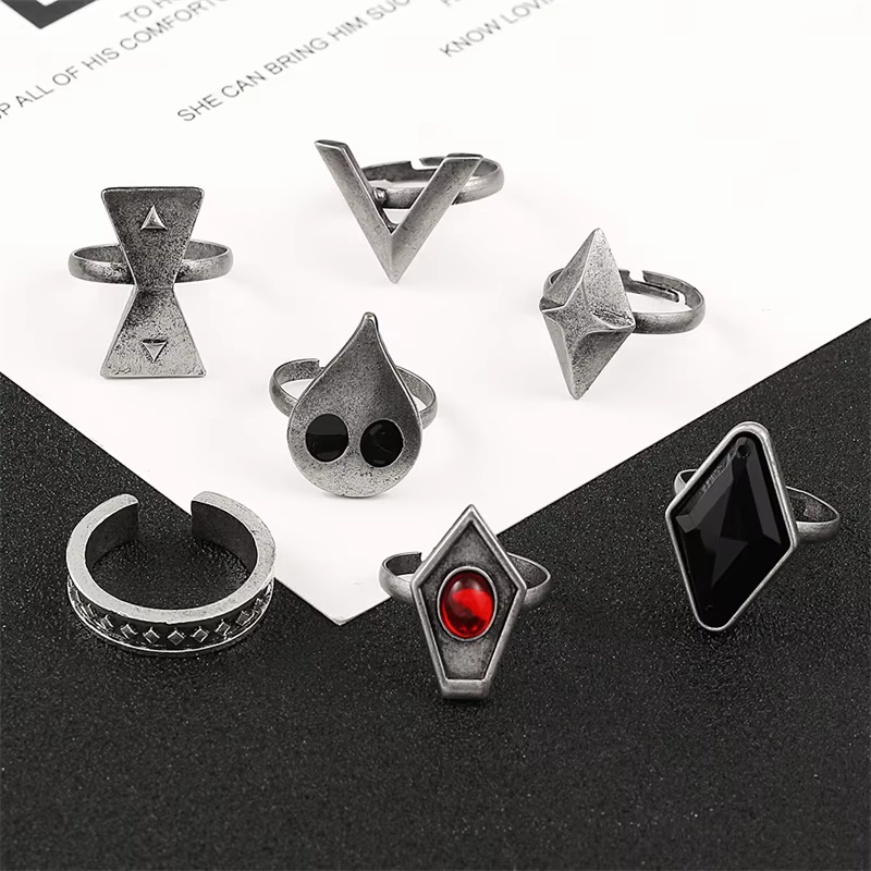 Genshin Impact Hu Tao – accessoires de bagues, bagues de Cosplay, bijoux Vintage, accessoires de Cos