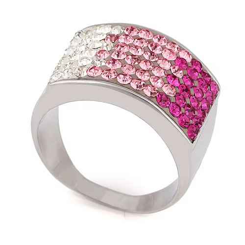 Bijoux en cristal à la mode, bagues à points noirs pour cadeau de fête, bague en acier inoxydable 31