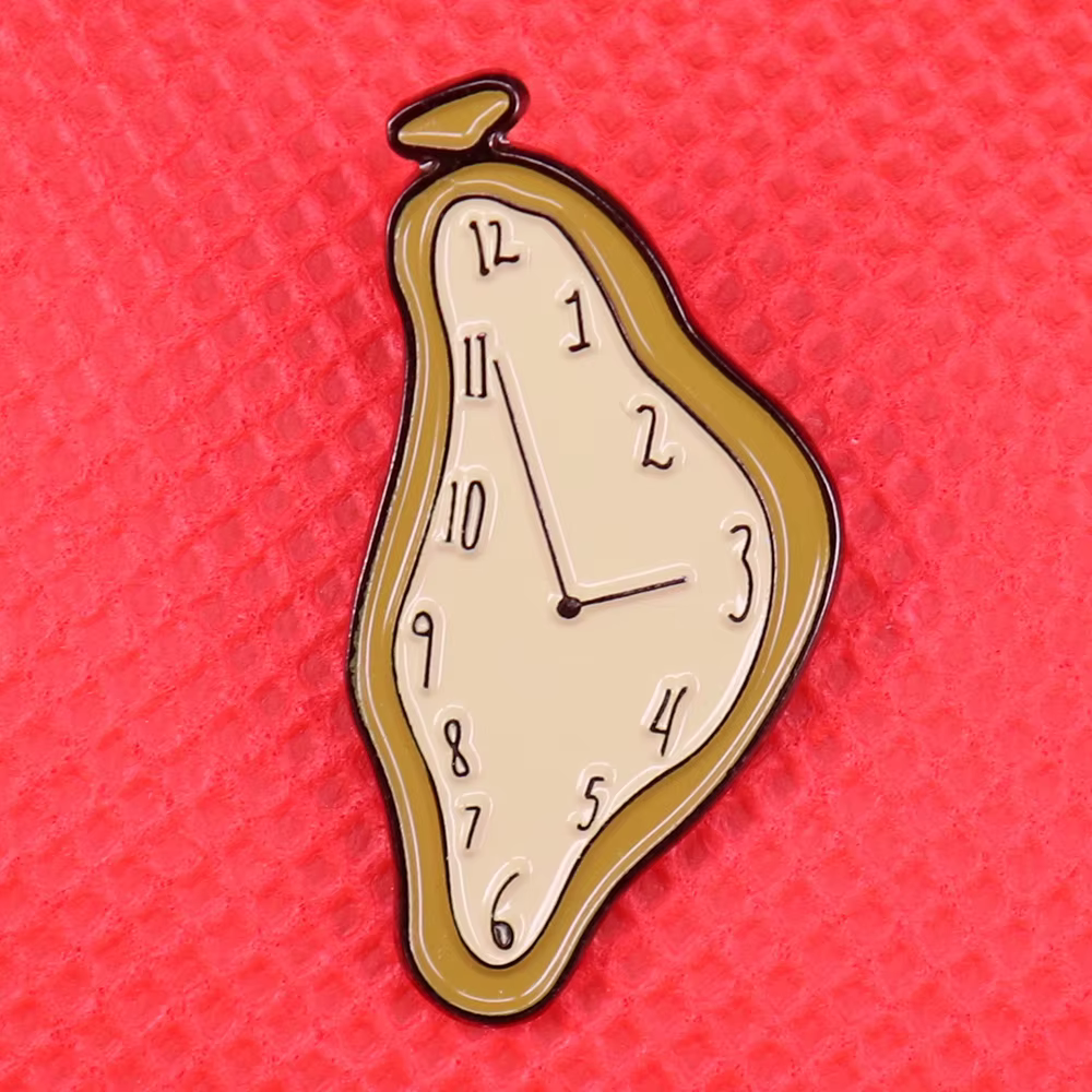 Salvador Dali – broche de peintre surréaliste en émail fondu, badge d'art pour hommes, bijoux mignon