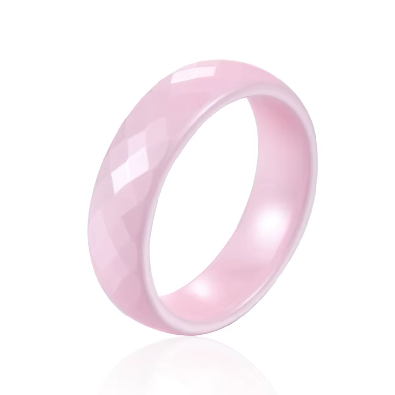 Bague en céramique de qualité supérieure, pas peur de l'eau, sans rayures, 6mm de large, 4 couleurs,