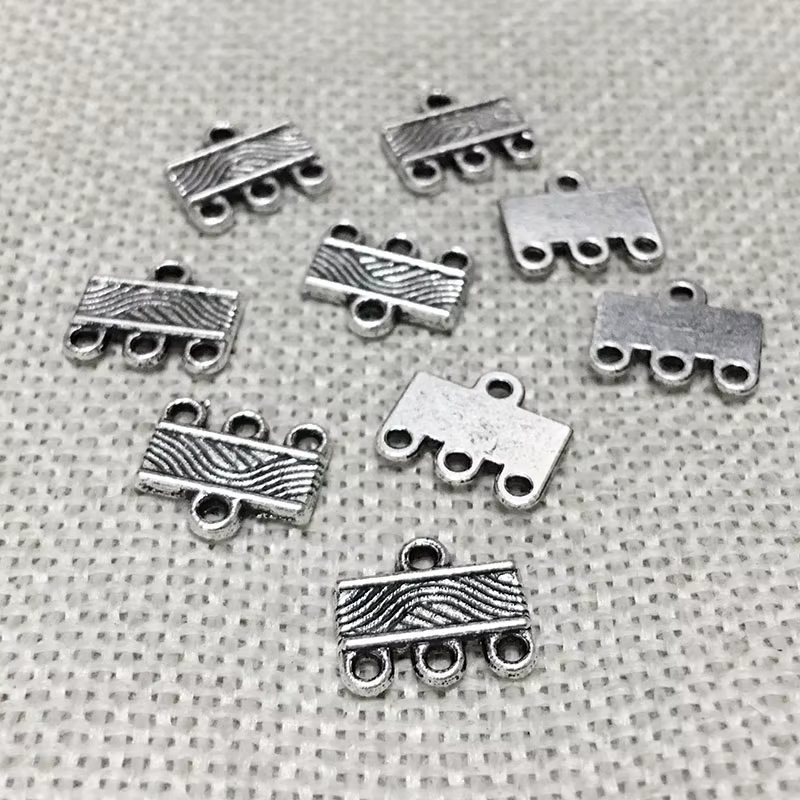 Kit de bijoux pendentif en or antique, liens de connecteur d'extrémité de collier, breloques de brac