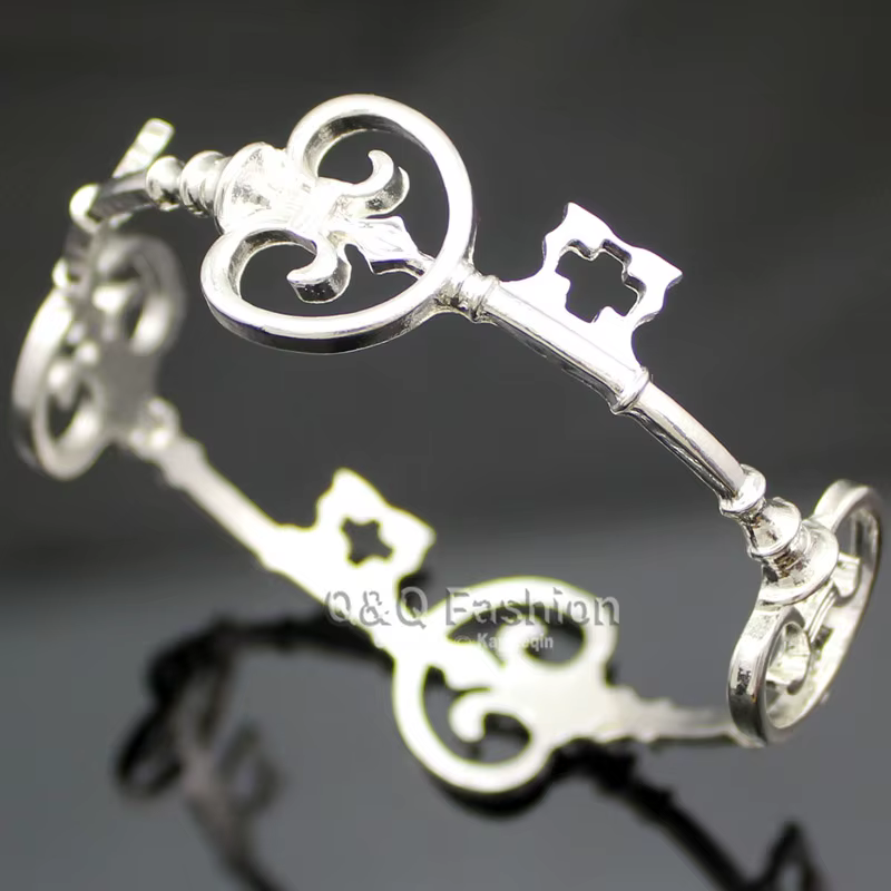 Bracelet de modules victoriens vintage, bracelet de patients croix, manchette unisexe, lion, anime, 