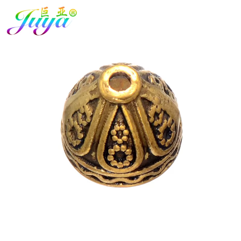 Juya – capuchons de perles plaqués or/argent, accessoires pour la fabrication de bijoux, boucles d'o