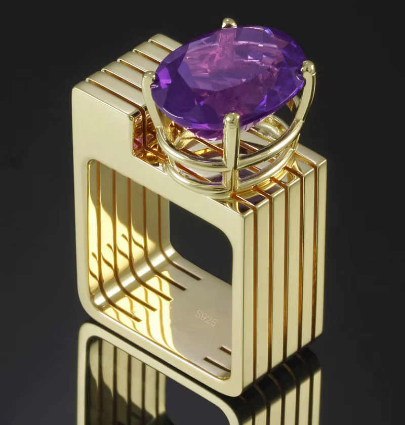 Bague Vintage en pierre de Zircon pour femmes, Style Unique, cristal, couleur or, en acier inoxydabl