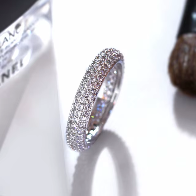Bague de fiançailles en zircone micro-incrustée pour femme, élégante, mode féminine, tempérament
