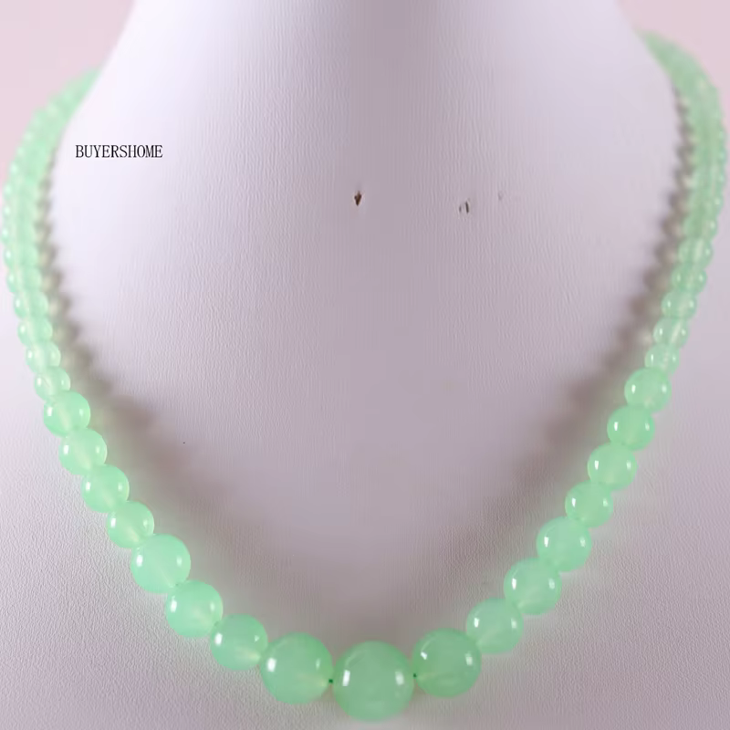 Collier en perles fait main, collier en quartz rond en pierre naturelle pour femmes, cadeau de bijou