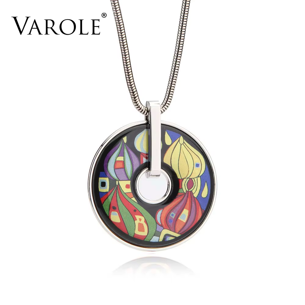 VAROLE – collier classique bohémien pour femmes, ras du cou, chaîne serpent, Style Vintage, pendenti