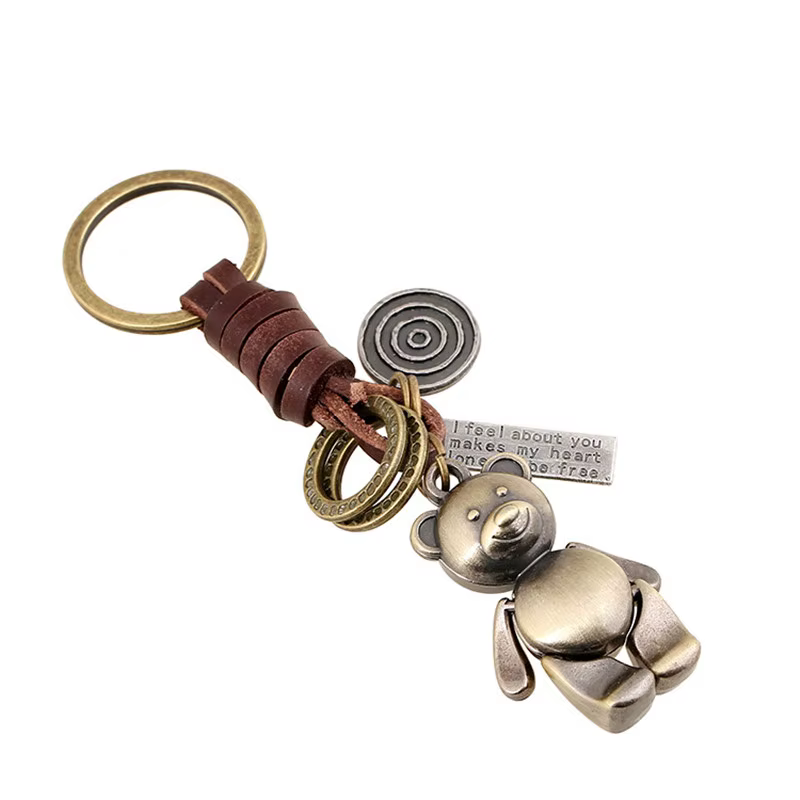 LETAPI 2025 nouvelle marque porte-clés ours porte-clés pour femmes Punk Assassins Creed Vintage bijo