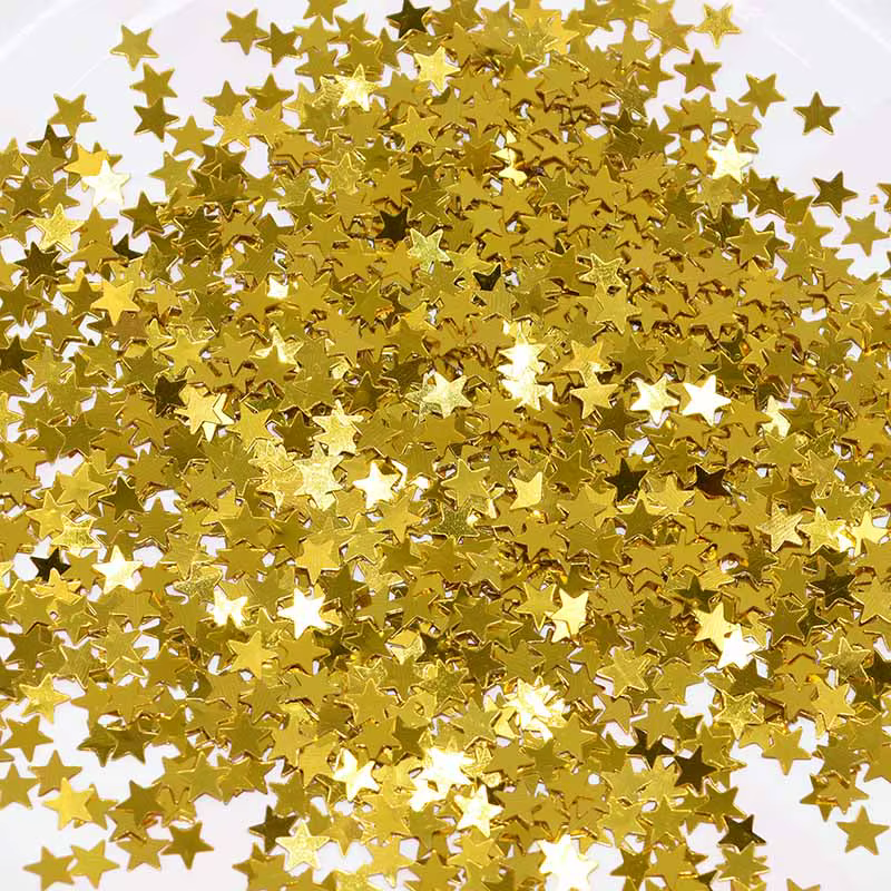 15 g/sac 6/10MM or argent acrylique étoiles Table confettis arrose pour mariage fête d'anniversaire 