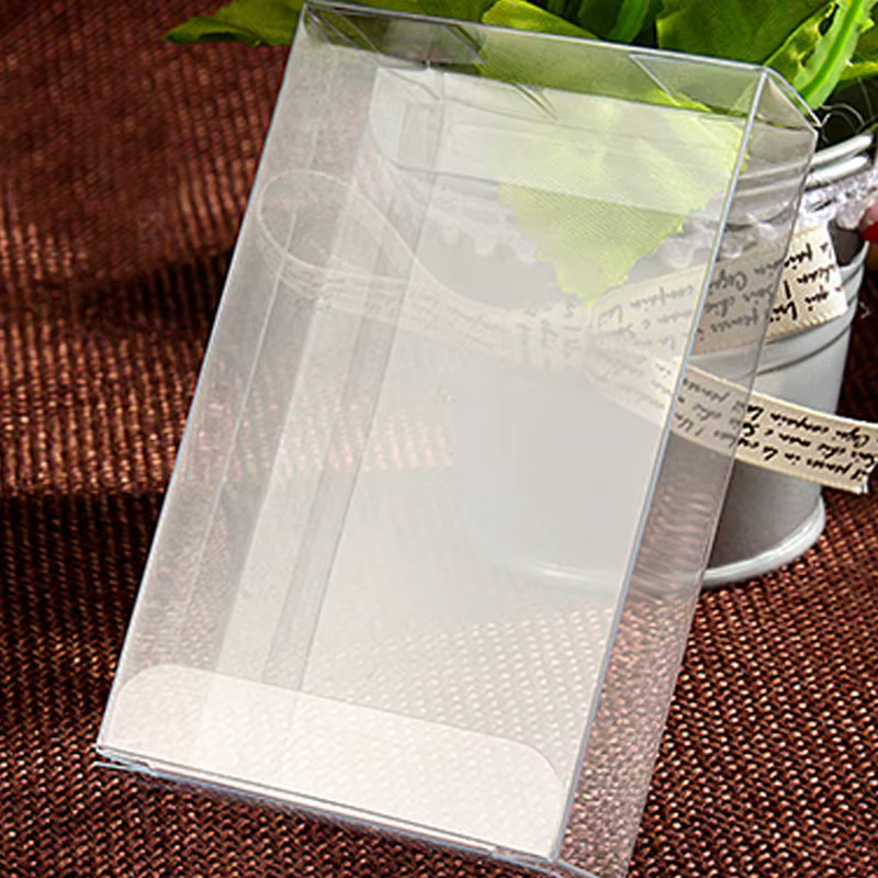 Boîte cadeau en plastique transparente pour bijoux, boîte de rangement en PVC, présentoir d'emballag