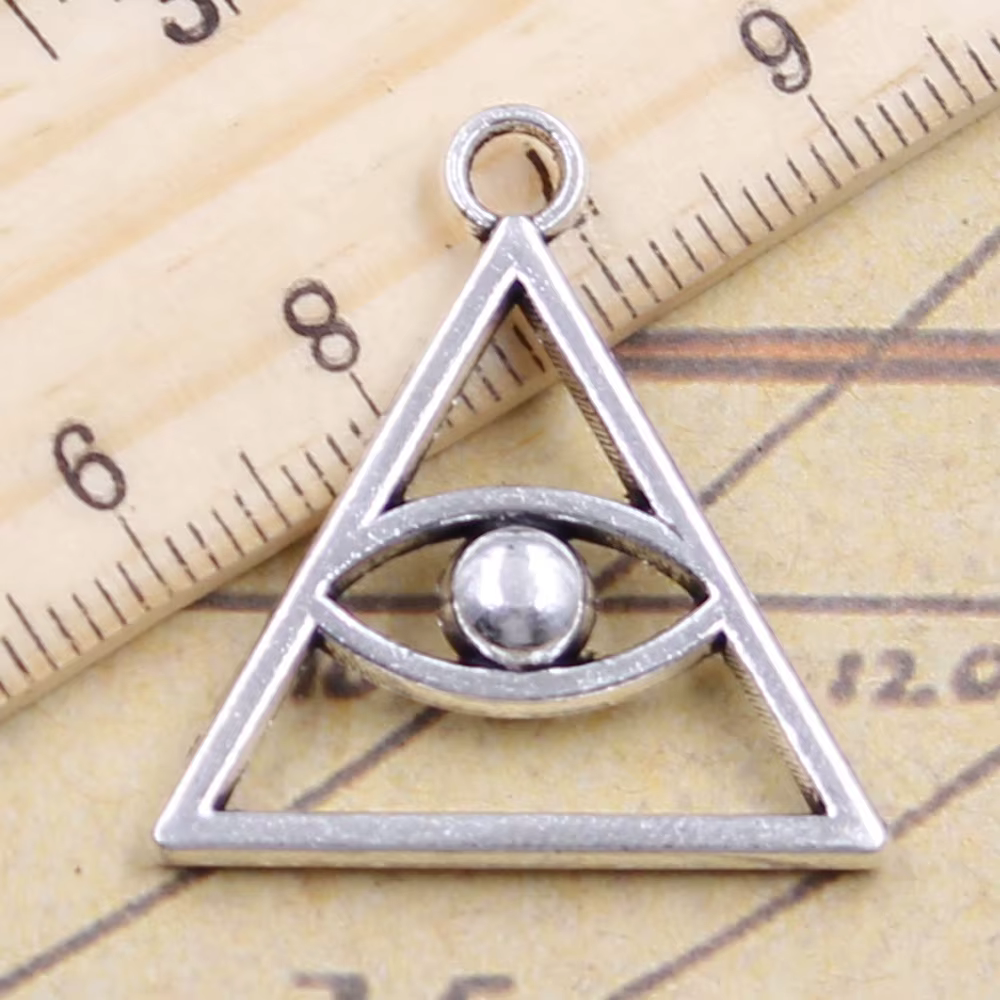 Pendentifs couleur argent Antique avec reliques de la mort, 10 pièces, pendentifs, bijoux faits à la