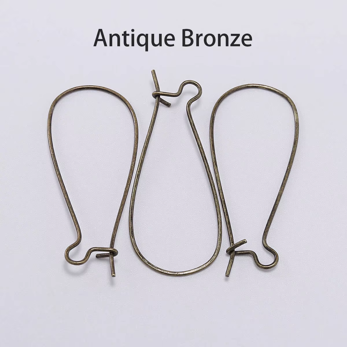 50 pcs/lot or Bronze français levier boucle d'oreille crochets oreille fils boucles d'oreilles résul