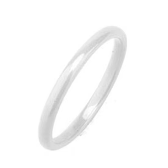 Bague en céramique rouge lisse de 6mm pour femmes, bague de mariage en céramique de Style Simple, fl