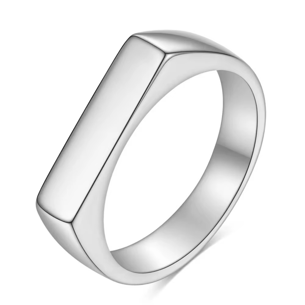 Anneaux personnalisés gravés avec votre nom texte Signature écriture manuscrite femmes filles bague 