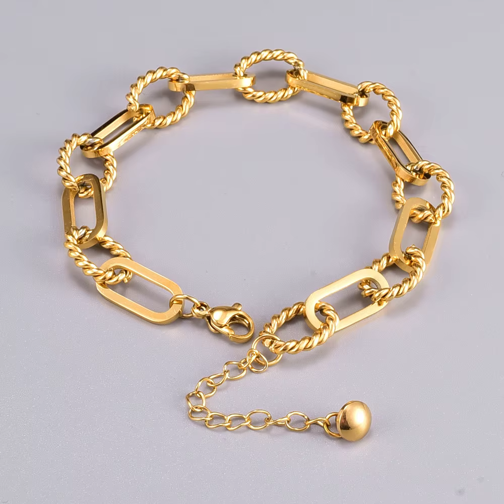 Amaiyllis-Bracelet Optique Minimaliste en Or 18K, Bijoux Personnalisés, Punk, Géométrique, Cadeau po