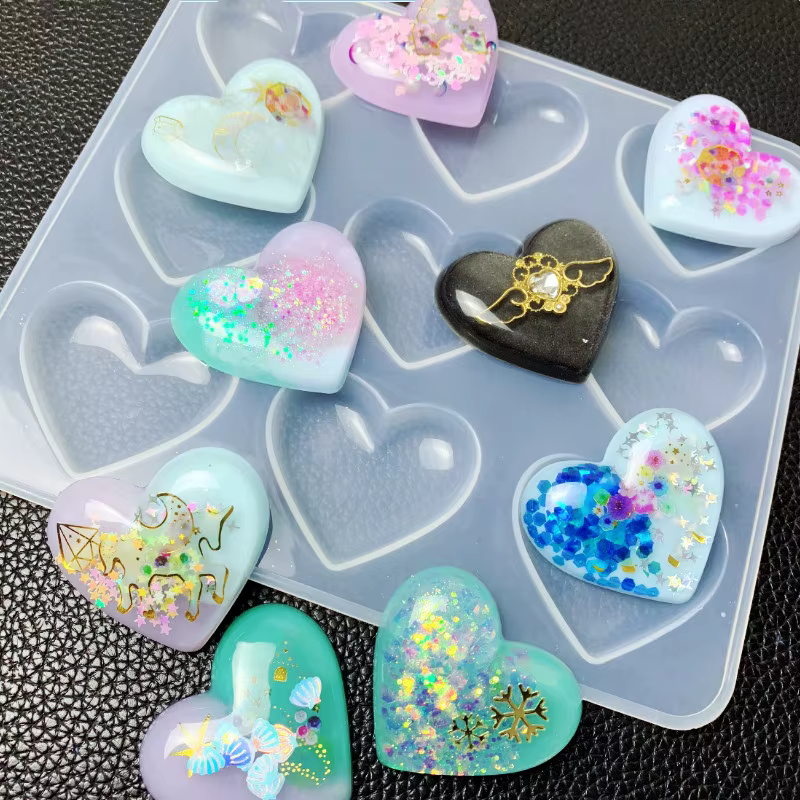 SNASAN amour coeur Silicone moule fabrication de bijoux outil de bricolage UV résine époxy moules fl
