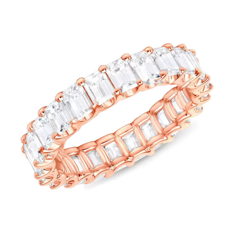Huitan luxe Micro pavé carré cubique zircone promesse amour anneaux pour les femmes fiançailles bijo