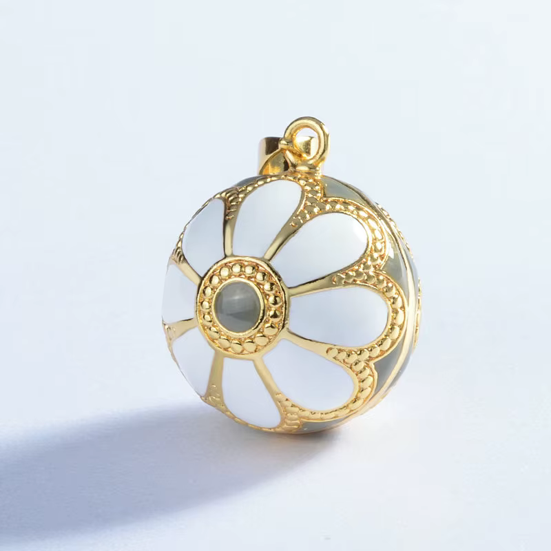 Eudora conception originale émail artisanat fleur harmonie grossesse grossesse balle collier collier