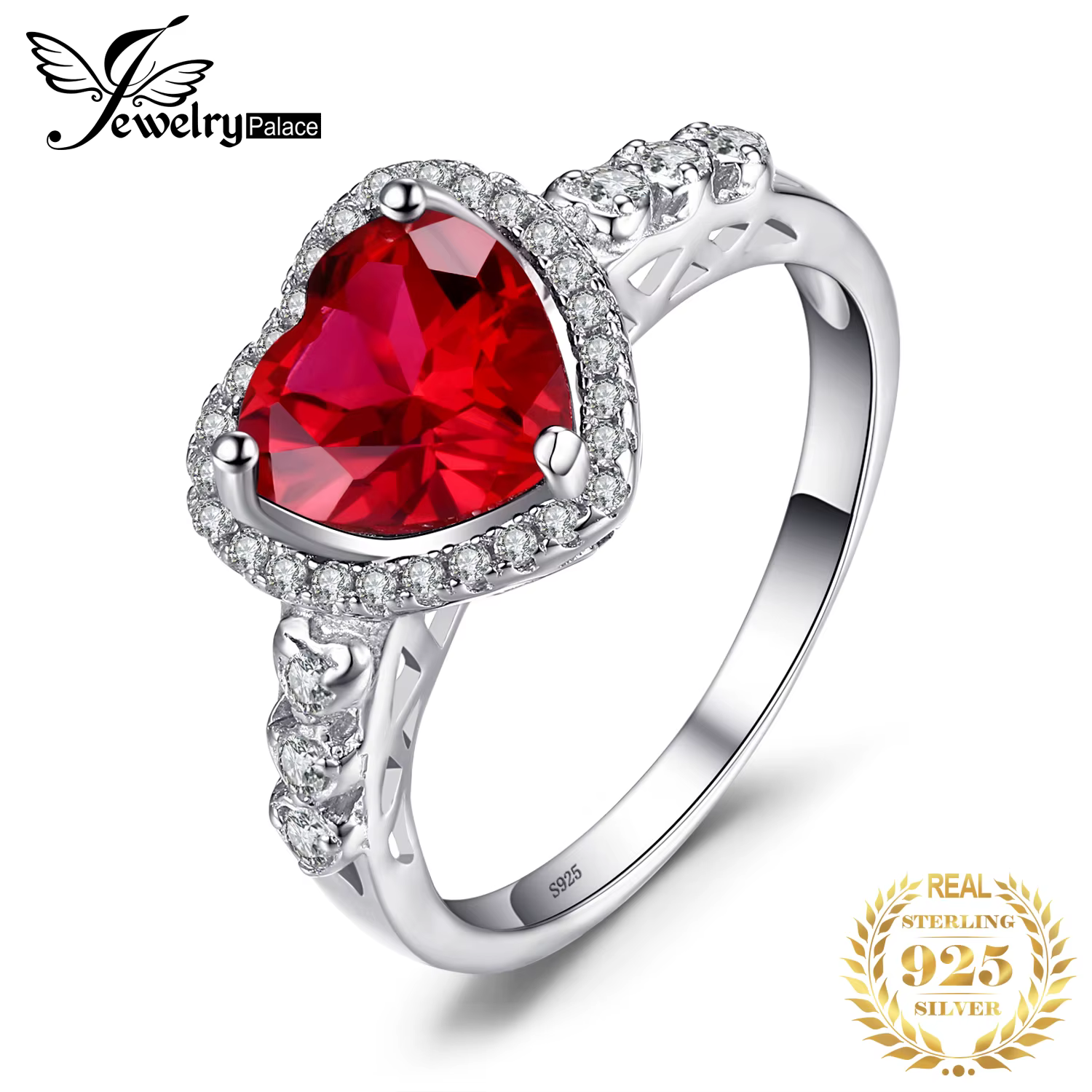 JewelpopPalace-Bagues en argent regardé 925 pour femmes, bijoux en pierres précieuses, bande de fian
