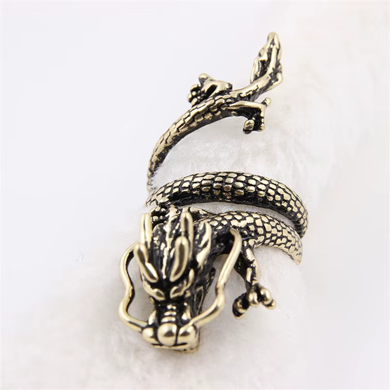 ZRM – longue bague Dragon chinois unisexe pour hommes et femmes, bagues en alliage, Punk Hip Hop, Vi