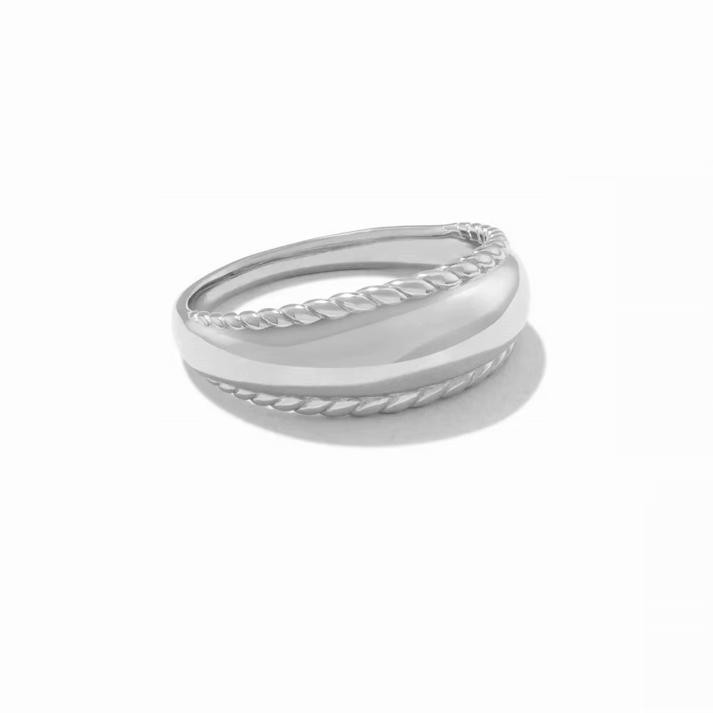 Ug LAOPA-Bague Boston avanten argent regardé 925 et or, bijoux de luxe définis, bijoux fins à vis, b