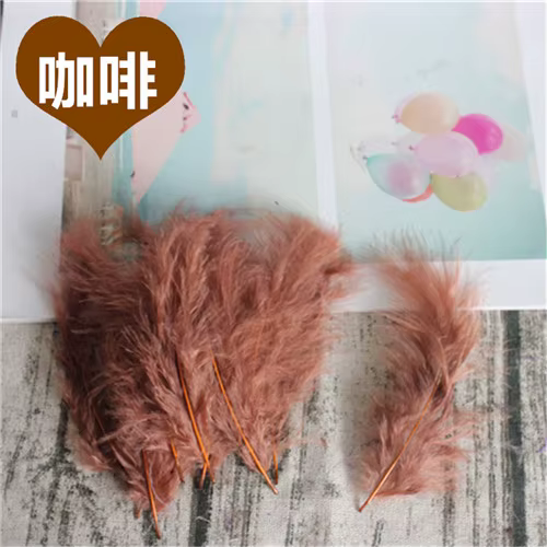 Plumes naturelles 4-6 pouces 10-15cm, Plumes de marabout de dinde, Robe de mariée moelleuse, accesso