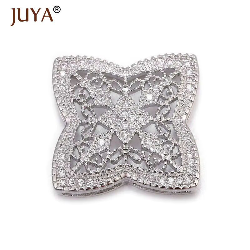 JUYA – accessoires pour la fabrication de bijoux, connecteur de breloques en forme de fleur, composa