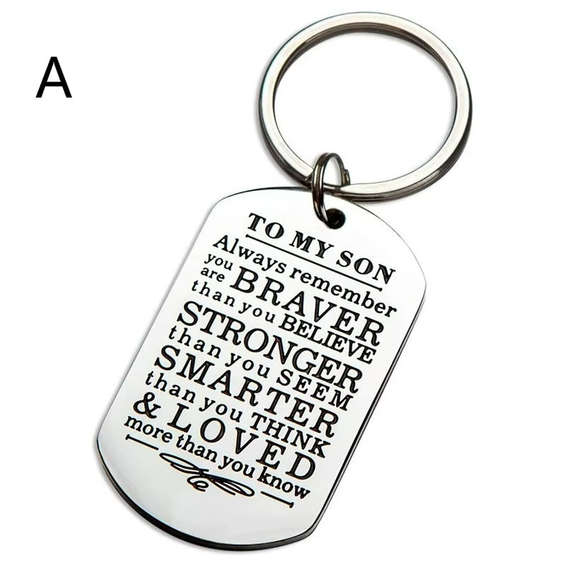 Porte-clés cadeaux à mon fils, fille, rappelez-vous toujours vous êtes plus courageux que vous croye