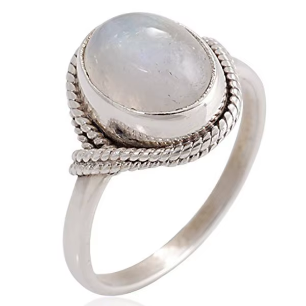Bague de fiançailles en argent 925 pour femmes, couleur rétro, marcassite, Quartz Rose, cristal Bizu