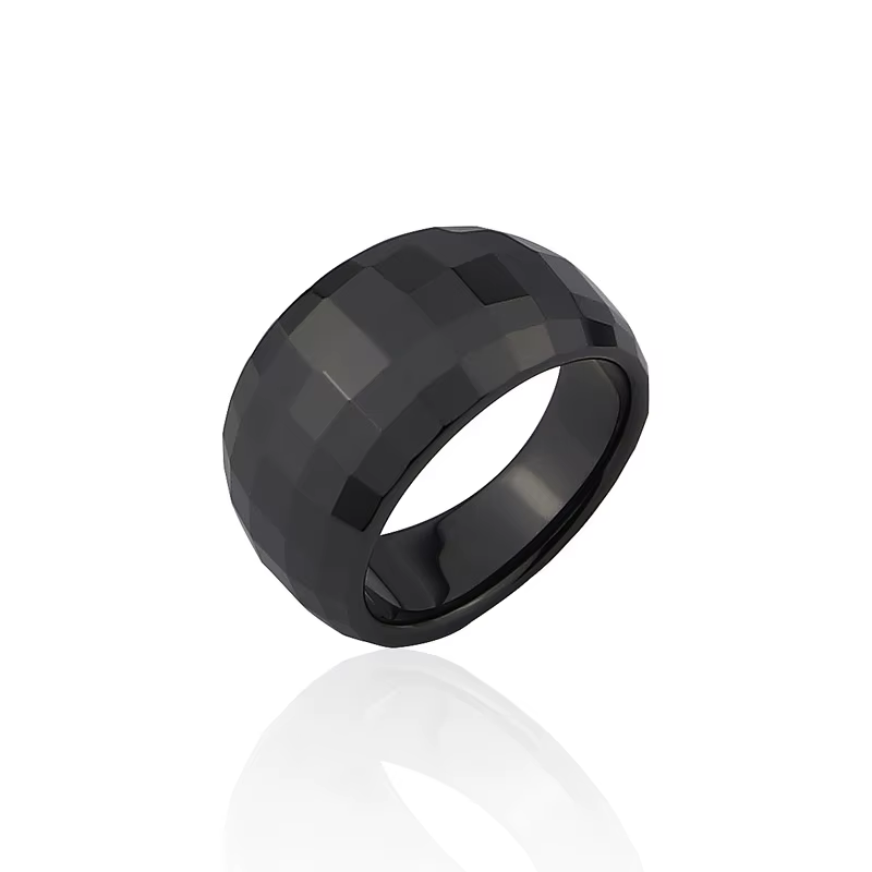 Belles bagues en céramique d'avion Tangent en Arc noir et blanc pour femmes, bijoux de qualité supér
