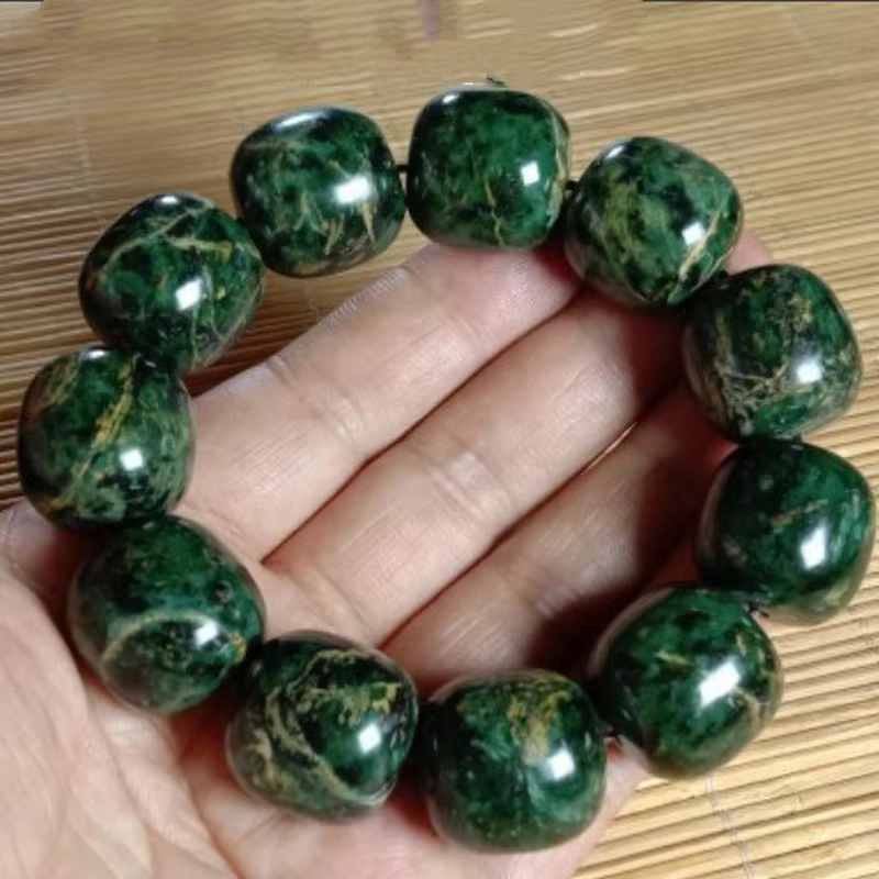 Bracelet tibétain tibétain naturel pour hommes et femmes, bijoux de soins de santé, pierre roi, serp